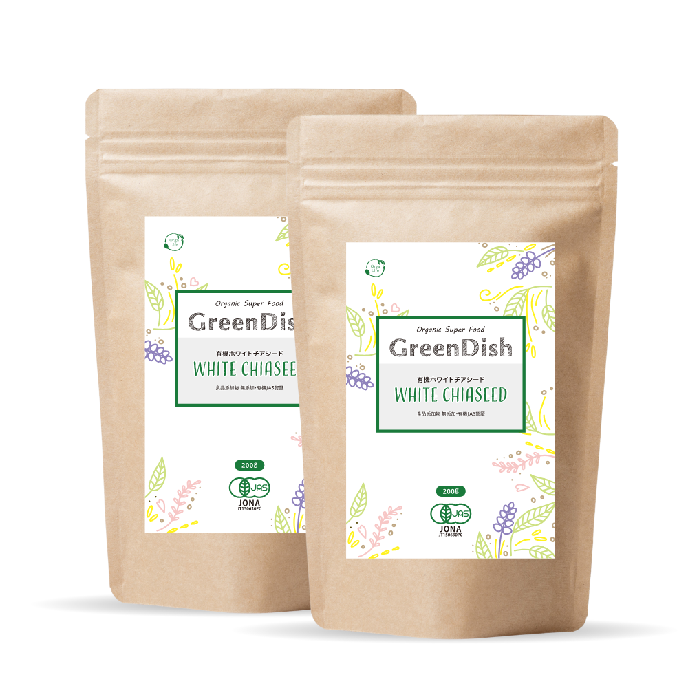 GreenDish 有機ホワイトチアシード 200g