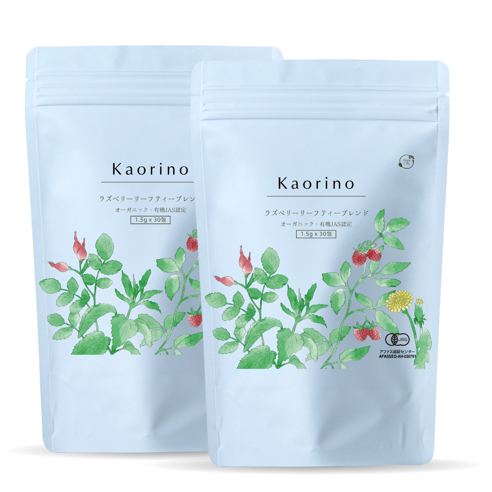 Kaorino 有機ラズベリーリーフティーブレンド 1.5g×30包