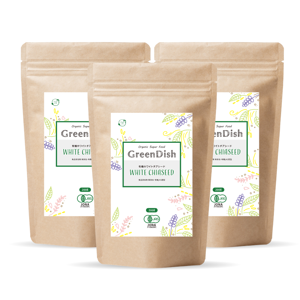 GreenDish 有機ホワイトチアシード 200g