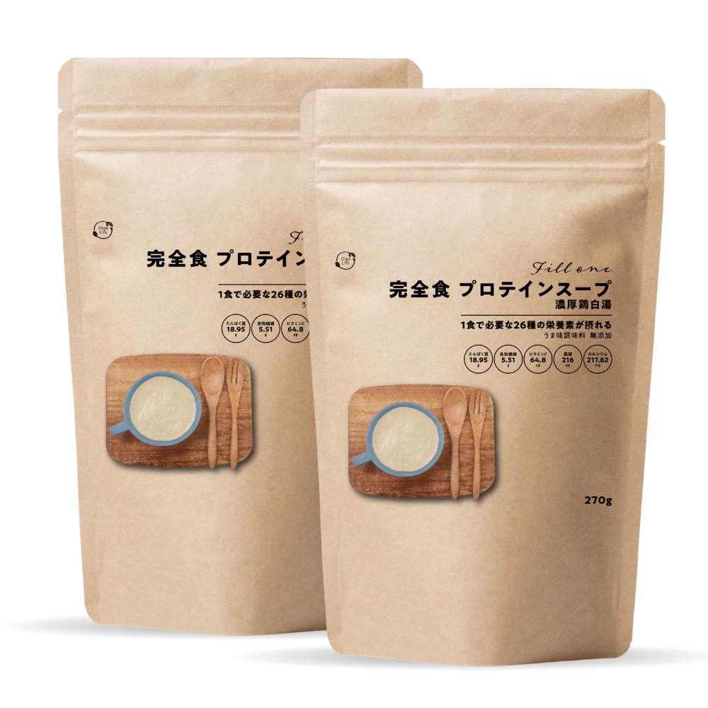 完全食 Fillone プロテインスープ 濃厚鶏白湯 270g