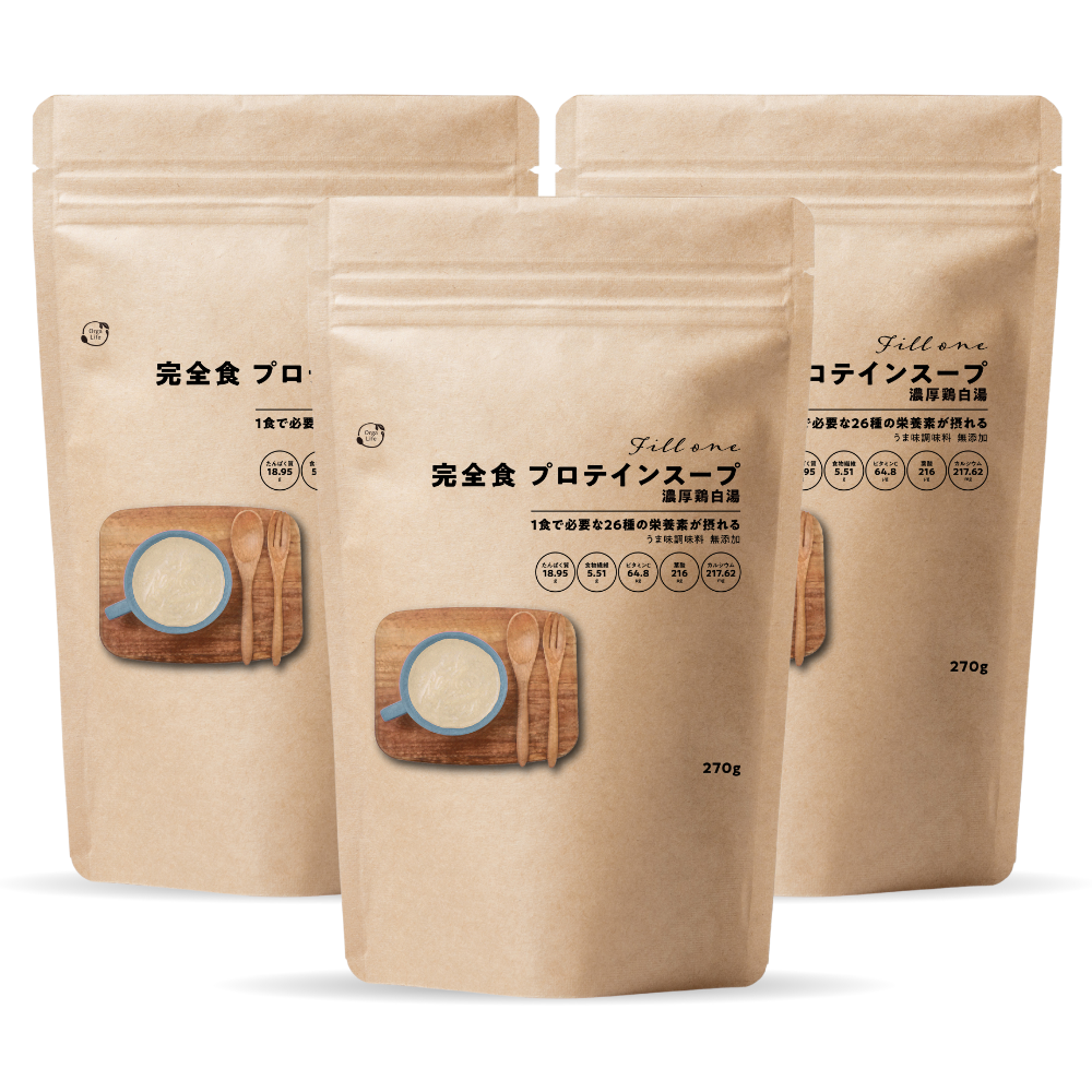 完全食 Fillone プロテインスープ 濃厚鶏白湯 270g