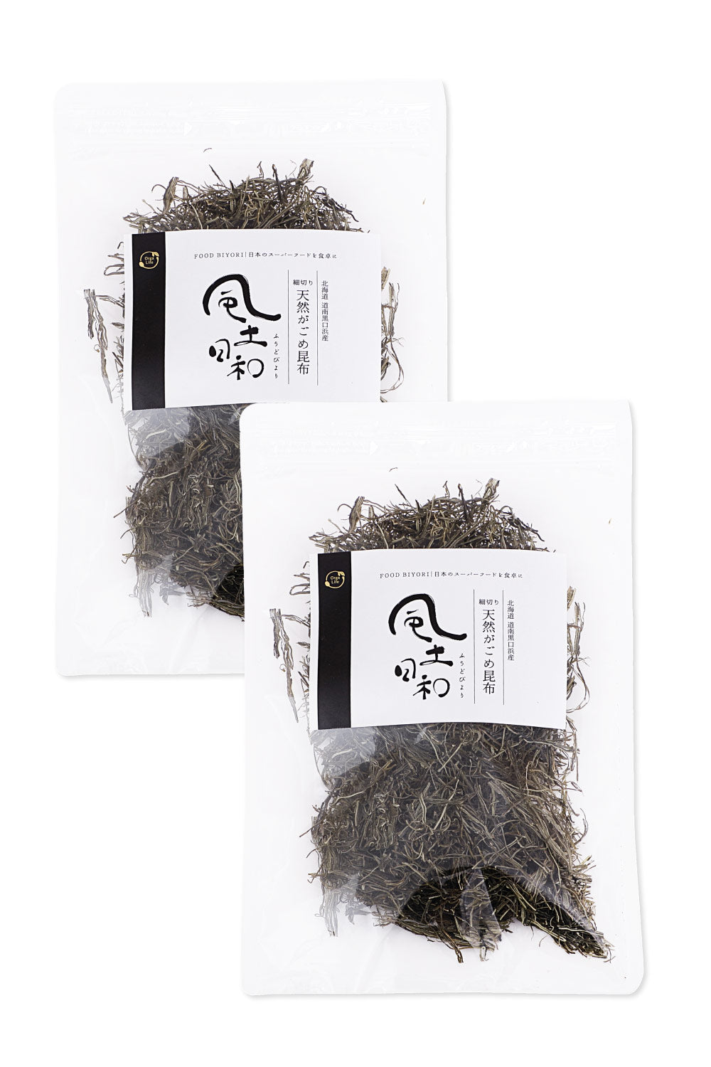 風土日和 がごめ昆布 天然 細切り 昆布 北海道道南黒口浜産 40g