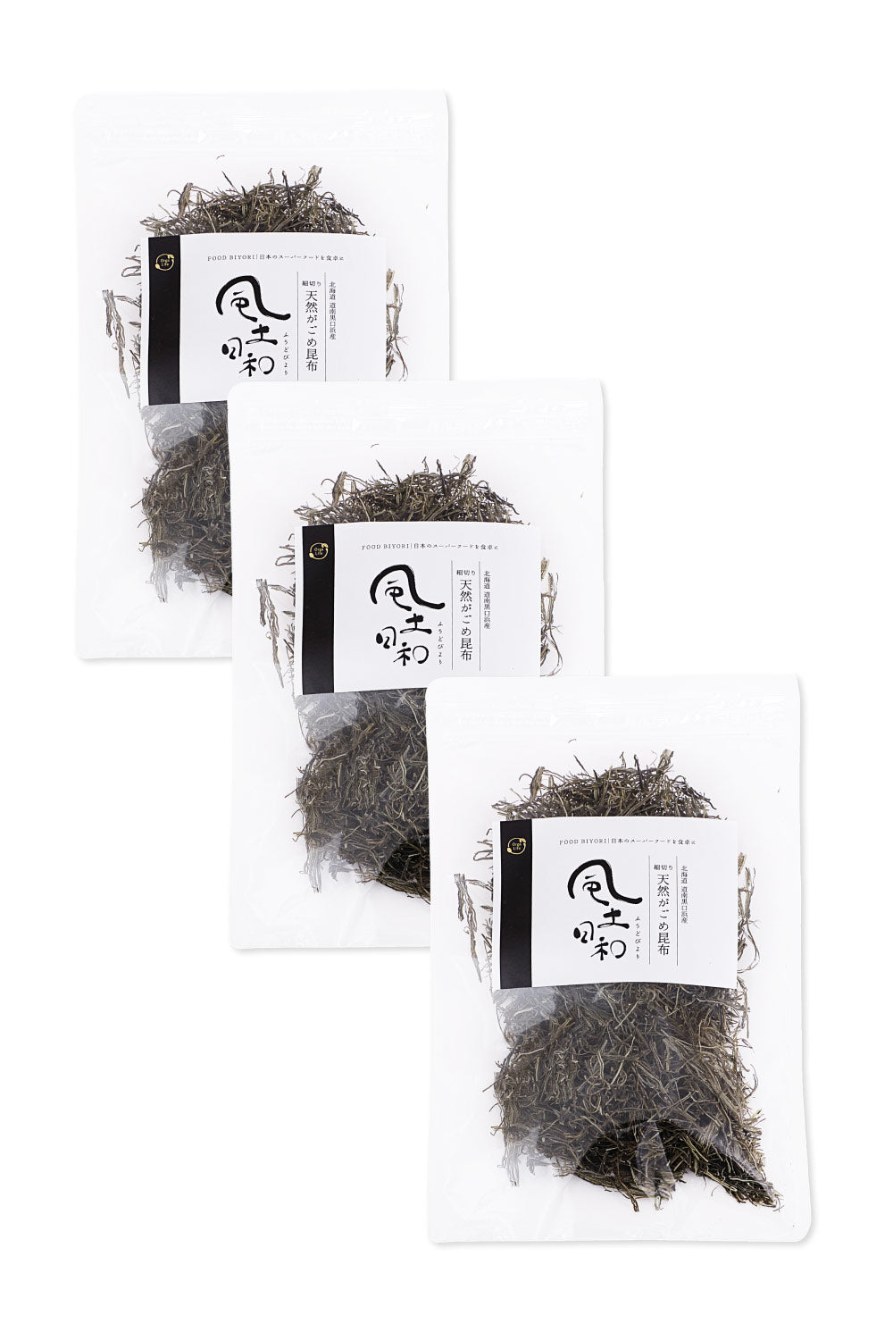 風土日和 がごめ昆布 天然 細切り 昆布 北海道道南黒口浜産 40g