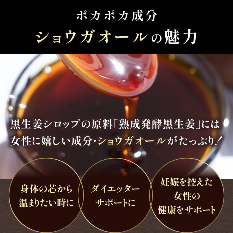風土日和 国産黒生姜シロップ 無添加 熟成発酵黒生姜使用