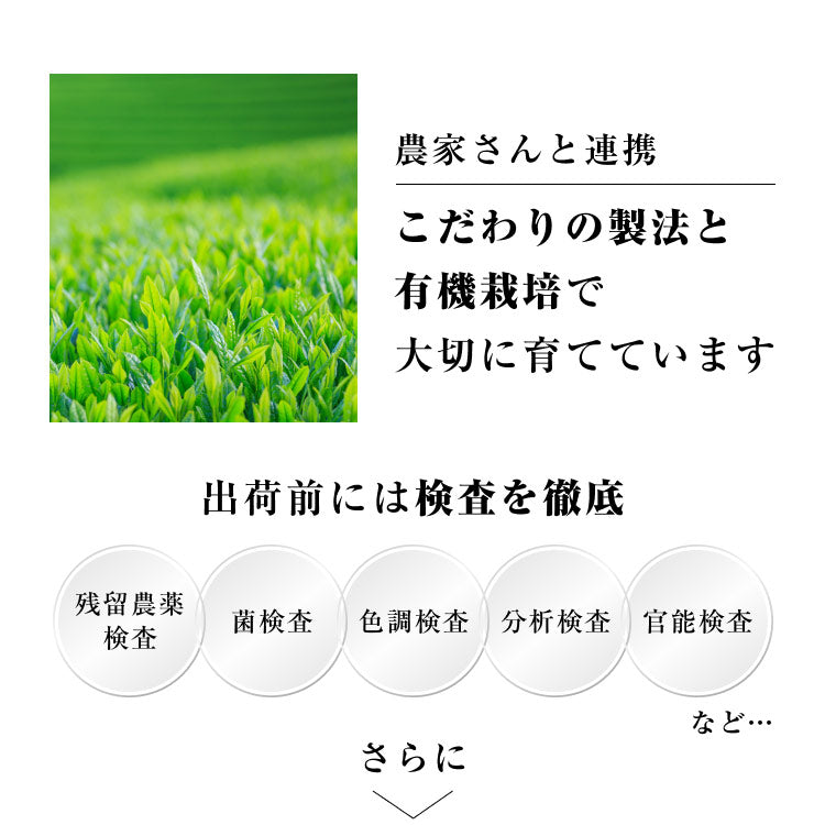 風土日和 有機玉露 鹿児島産 有機JAS認証 最高級茶葉使用 50g