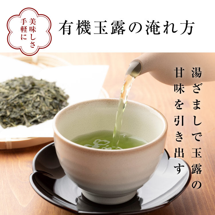 風土日和 有機玉露 鹿児島産 有機JAS認証 最高級茶葉使用 50g