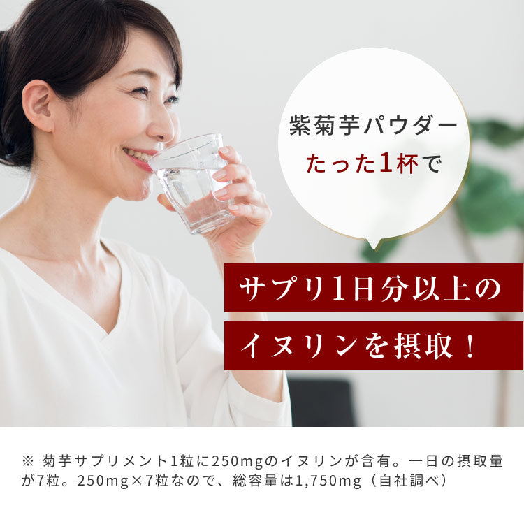 風土日和 国産 紫菊芋パウダー 無添加 100g