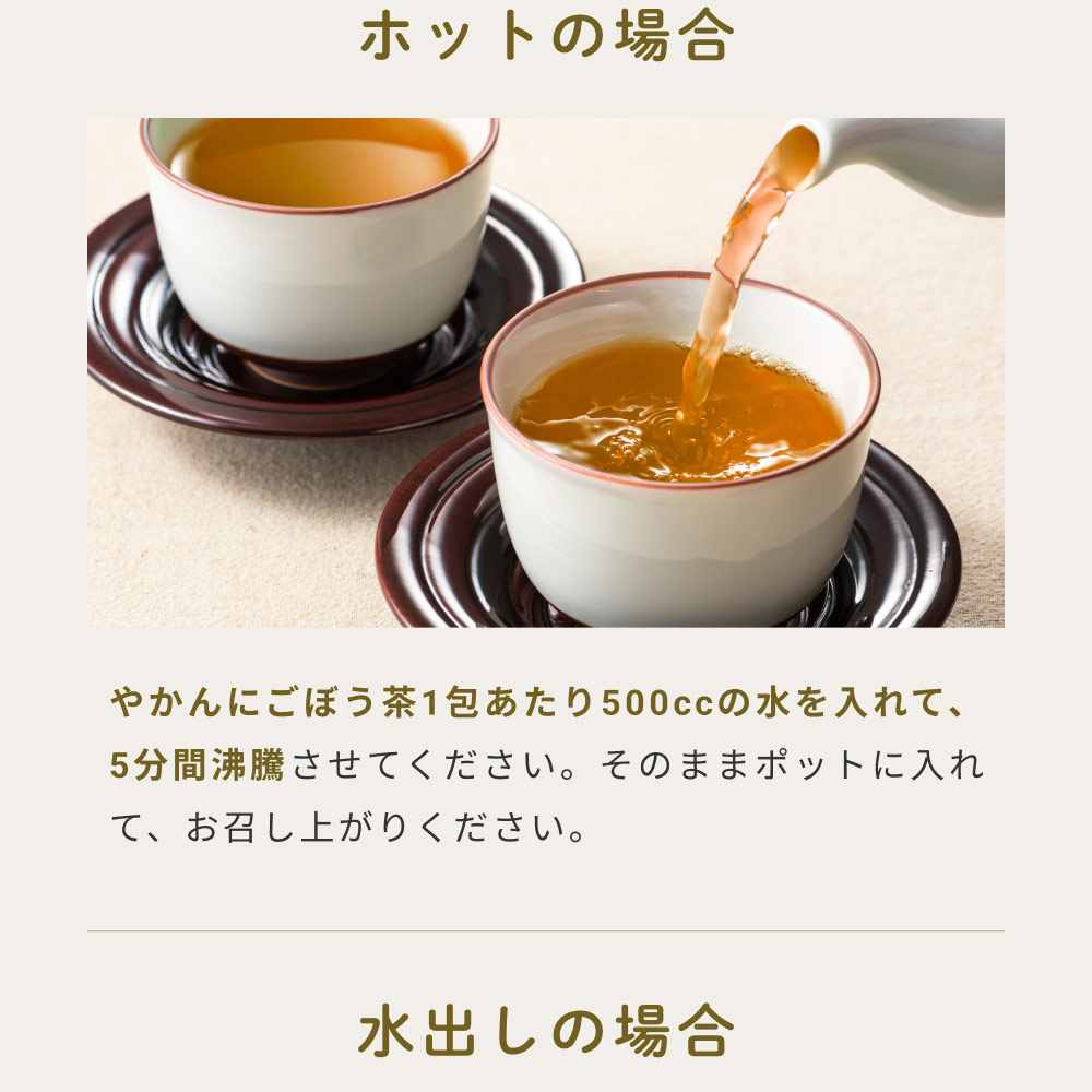 健康菜茶 国産焙煎ごぼう茶 水出し ティーバッグ 50包