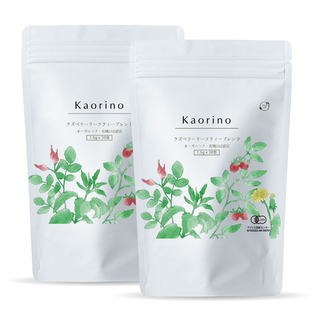 Kaorino 有機ラズベリーリーフティーブレンド 1.5g×30包