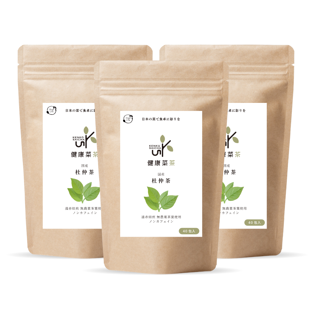 健康菜茶 国産杜仲茶 遠赤焙煎 無農薬 無添加 ティーバッグ 40包