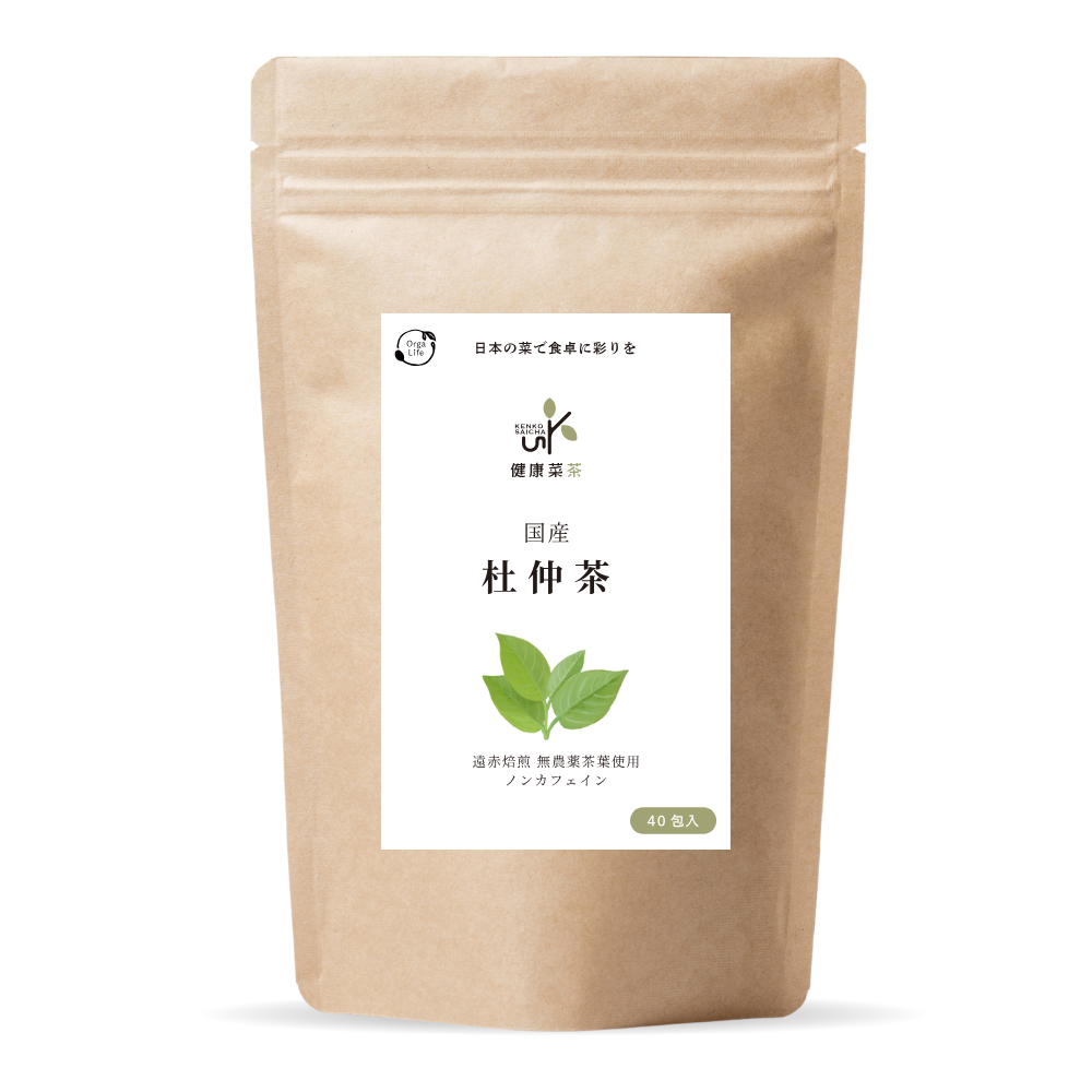 健康菜茶 国産杜仲茶 遠赤焙煎 無農薬 無添加 ティーバッグ 40包