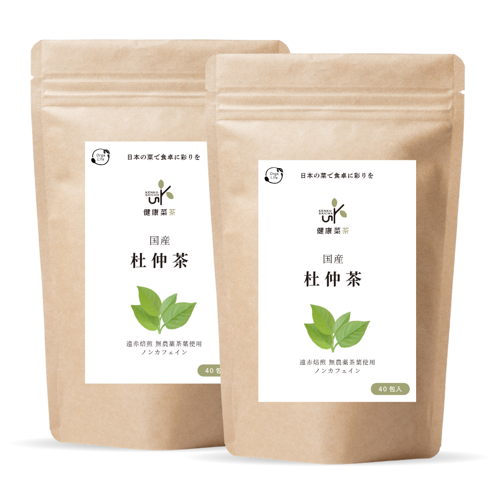 健康菜茶 国産杜仲茶 遠赤焙煎 無農薬 無添加 ティーバッグ 40包
