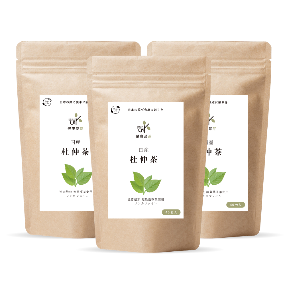 健康菜茶 国産杜仲茶 遠赤焙煎 無農薬 無添加 ティーバッグ 40包