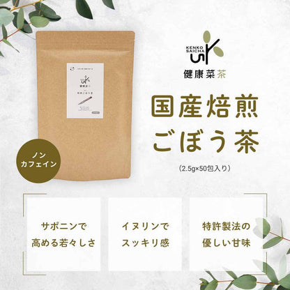 健康菜茶 国産焙煎ごぼう茶 水出し ティーバッグ 50包
